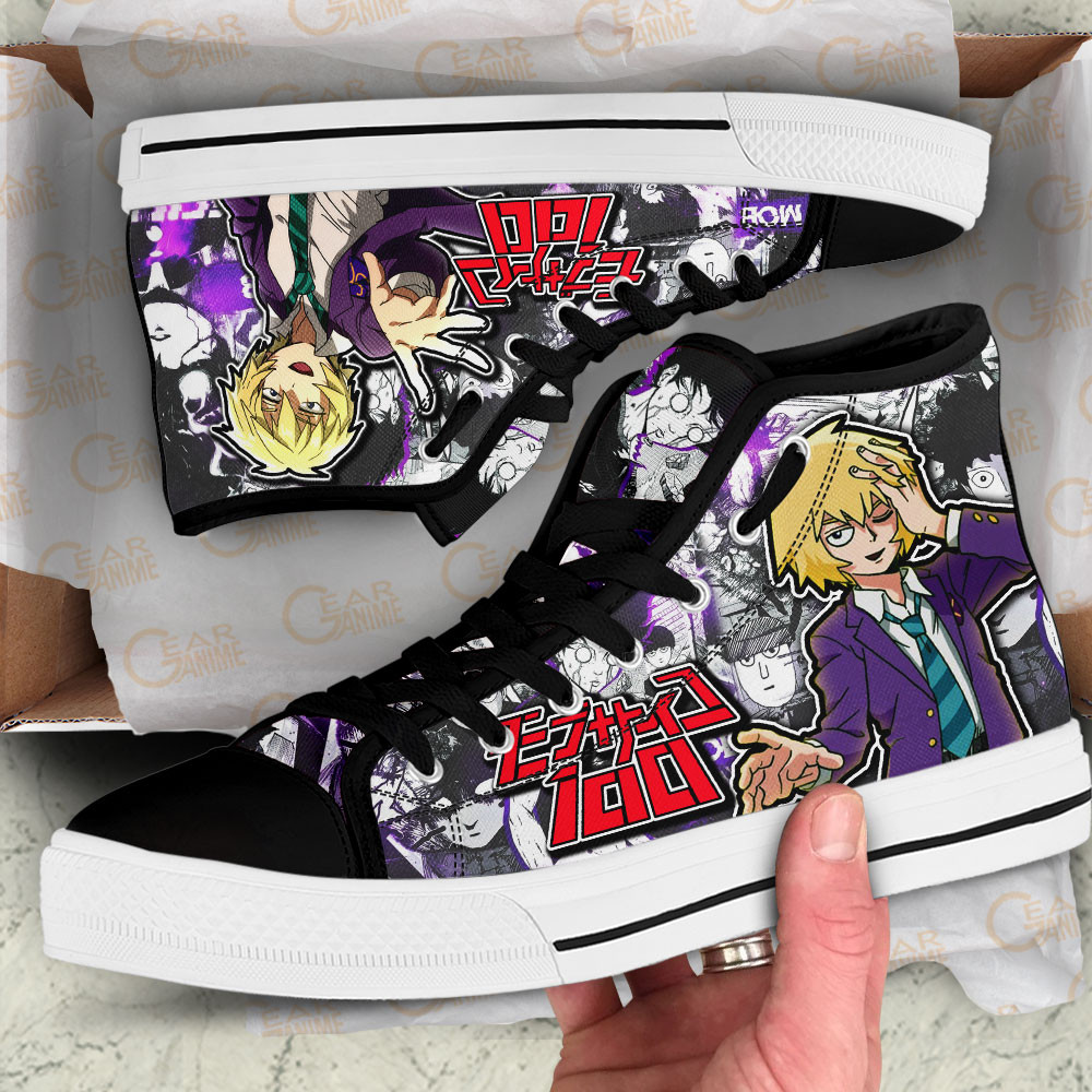 Mob Psycho 100 Teruki Hanazawa Anime Custom High Top Shoes