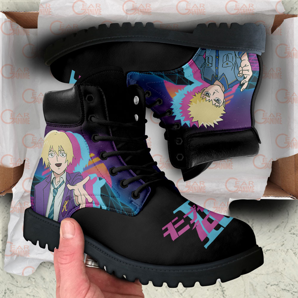 Mob Psycho 100 Teruki Hanazawa Boots Anime Custom Shoes