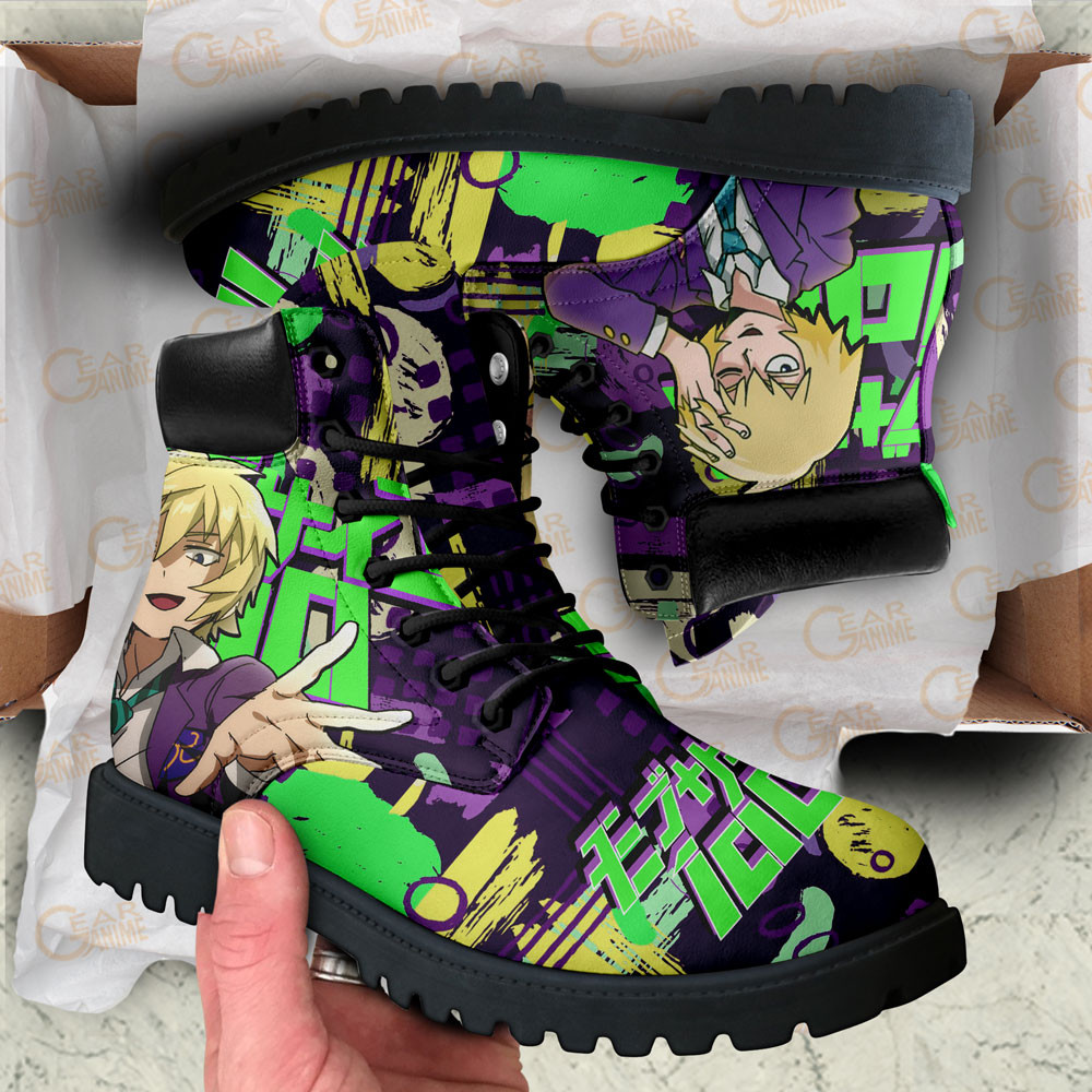Mob Psycho 100 Teruki Hanazawa Boots Anime Custom Shoes