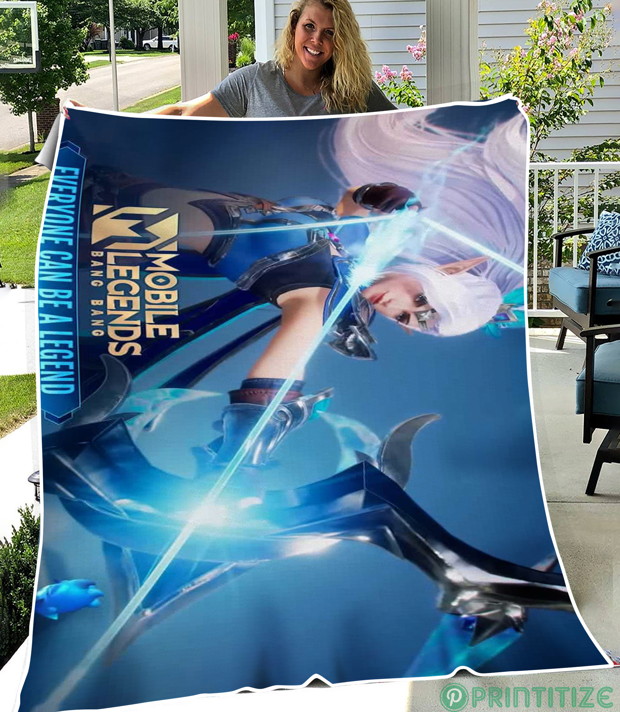 Mobile Legends Background Fleece Blanket