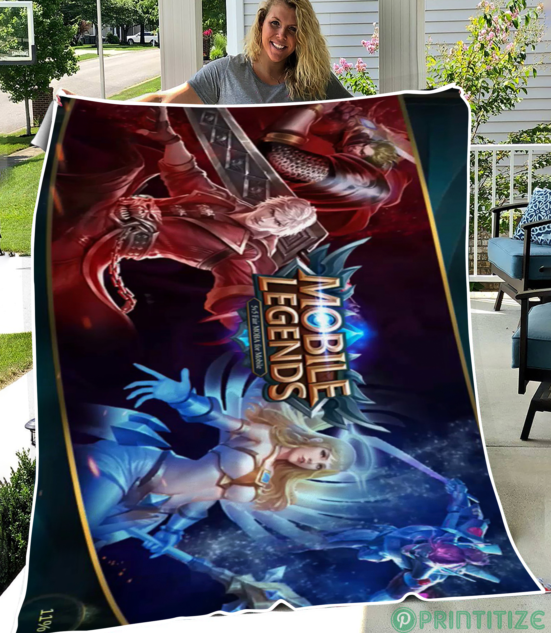 Mobile Legends Gameplay Fleece Blanket