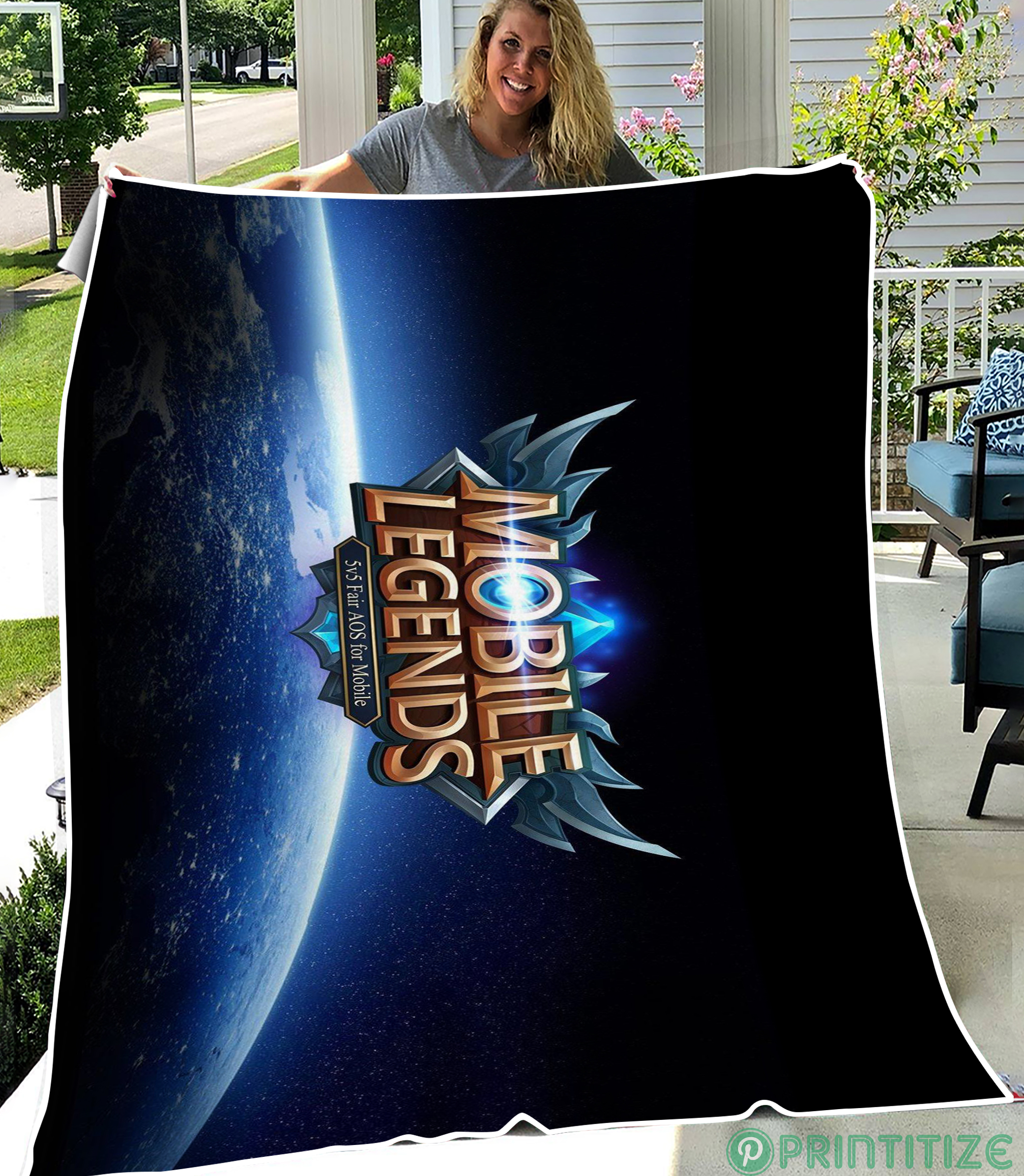 Mobile Legends Logo Fleece Blanket