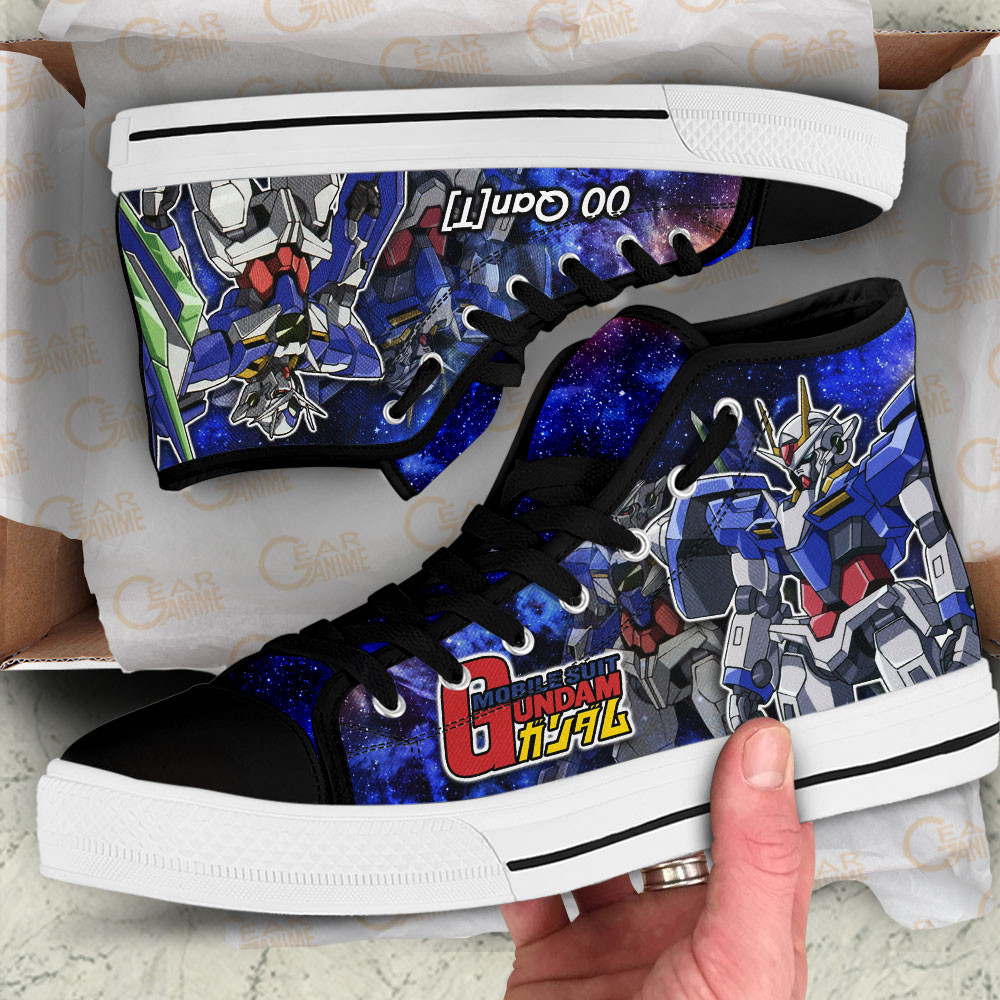 Mobile Suit Gundam 00Q Gundam Anime Custom High Top Shoes