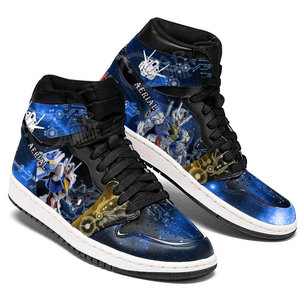 Mobile Suit Gundam Aerial Anime Shoes, Air Jordan Hightop