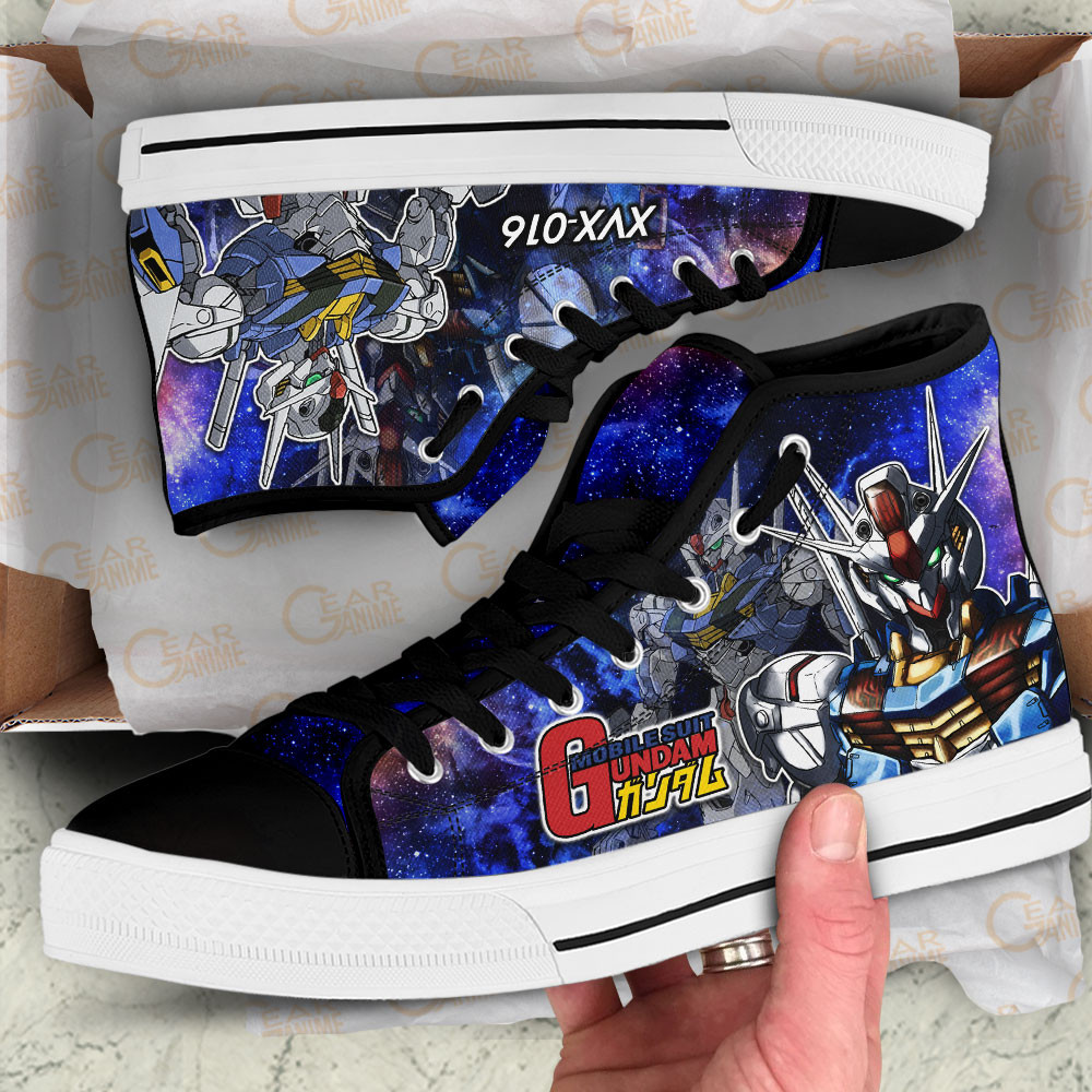 Mobile Suit Gundam Aerial Gundam Anime Custom High Top Shoes