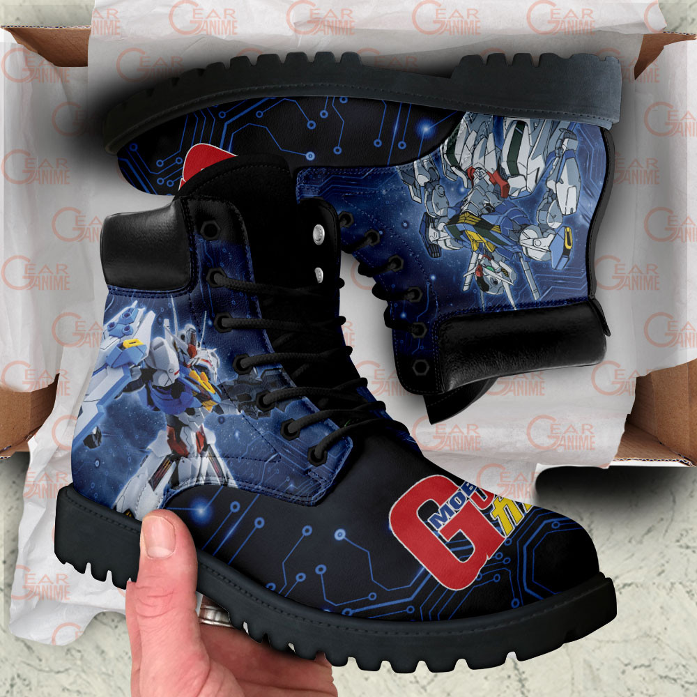 Mobile Suit Gundam Aerial Gundam Boots Anime Custom Shoes