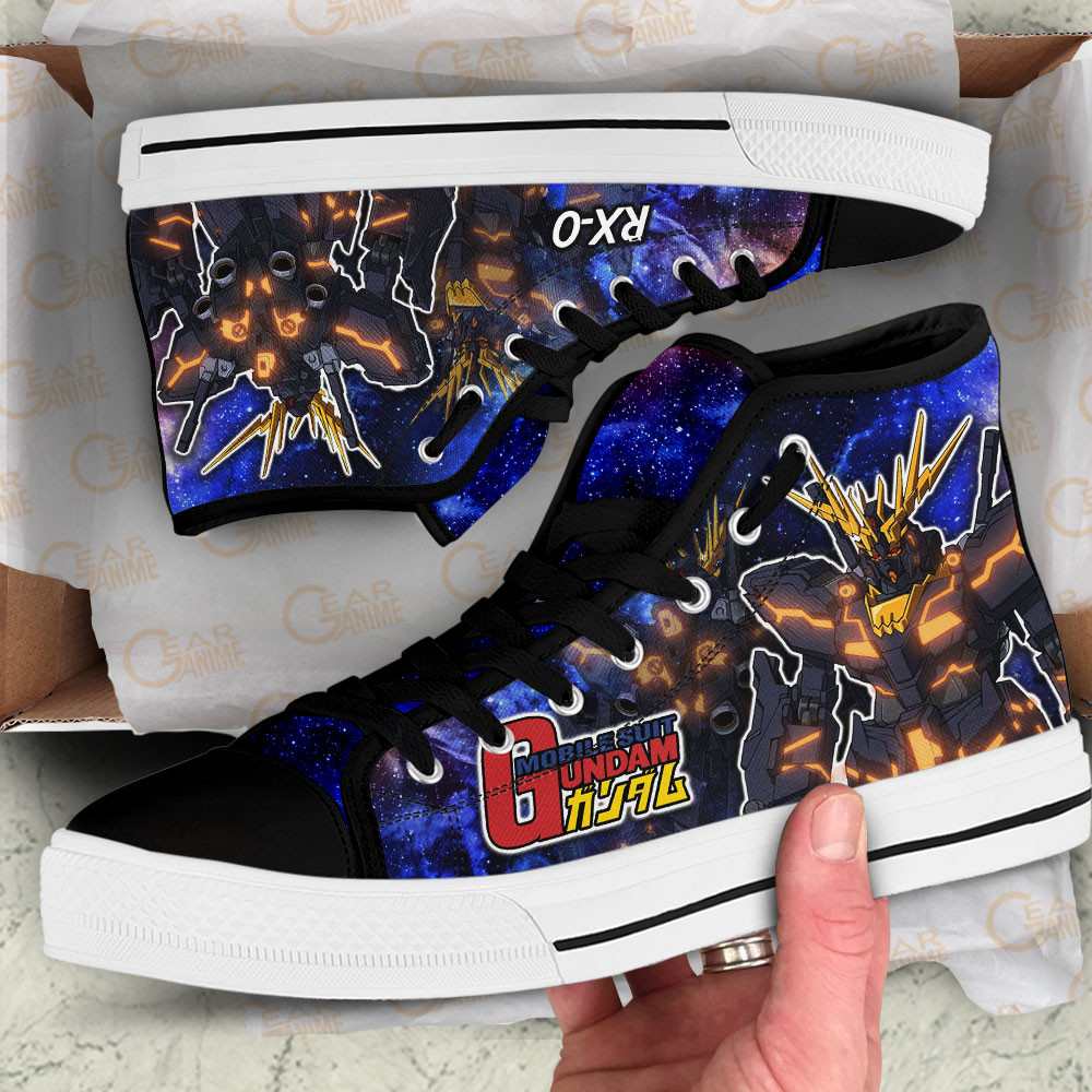 Mobile Suit Gundam Banshee Gundam Anime Custom High Top Shoes