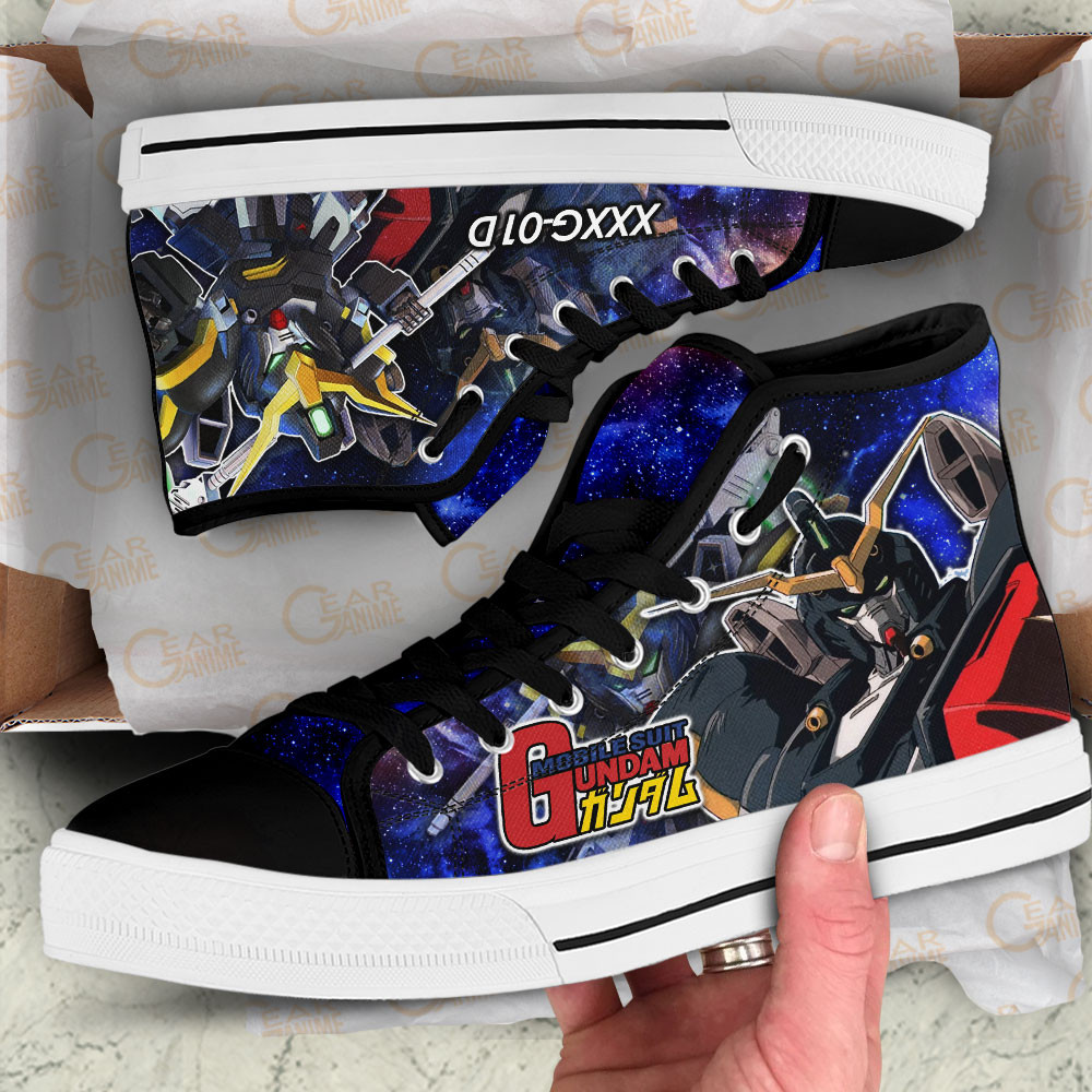 Mobile Suit Gundam Deathscythe Gundam Anime Custom High Top Shoes