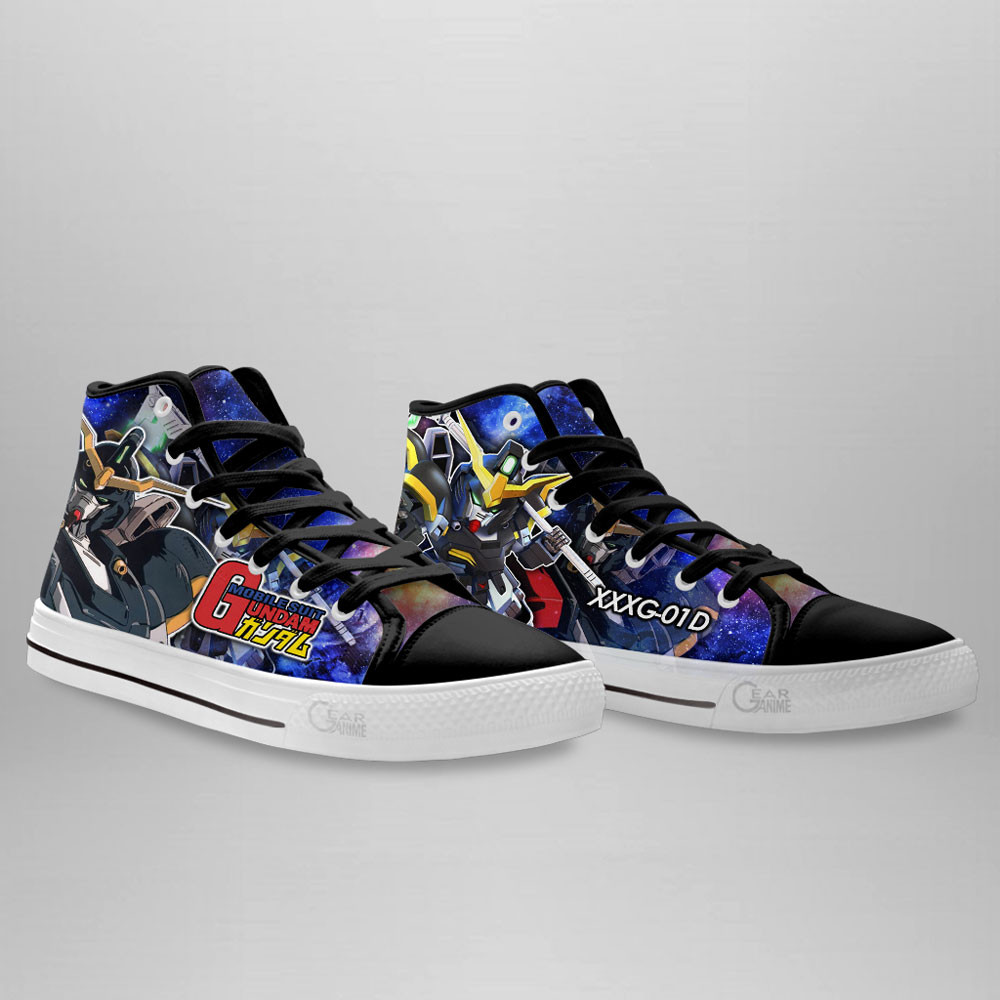 Mobile Suit Gundam Deathscythe Gundam Anime Custom High Top Shoes