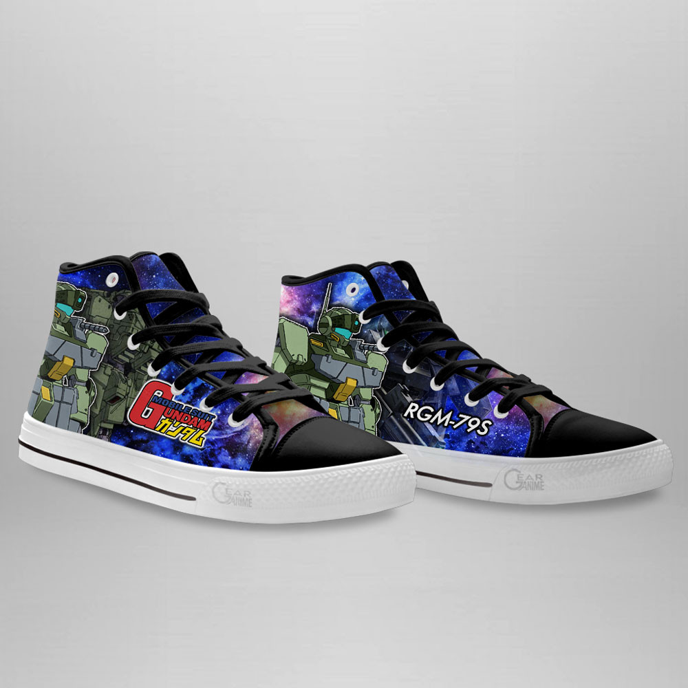 Mobile Suit Gundam GM Spartan Anime Custom High Top Shoes