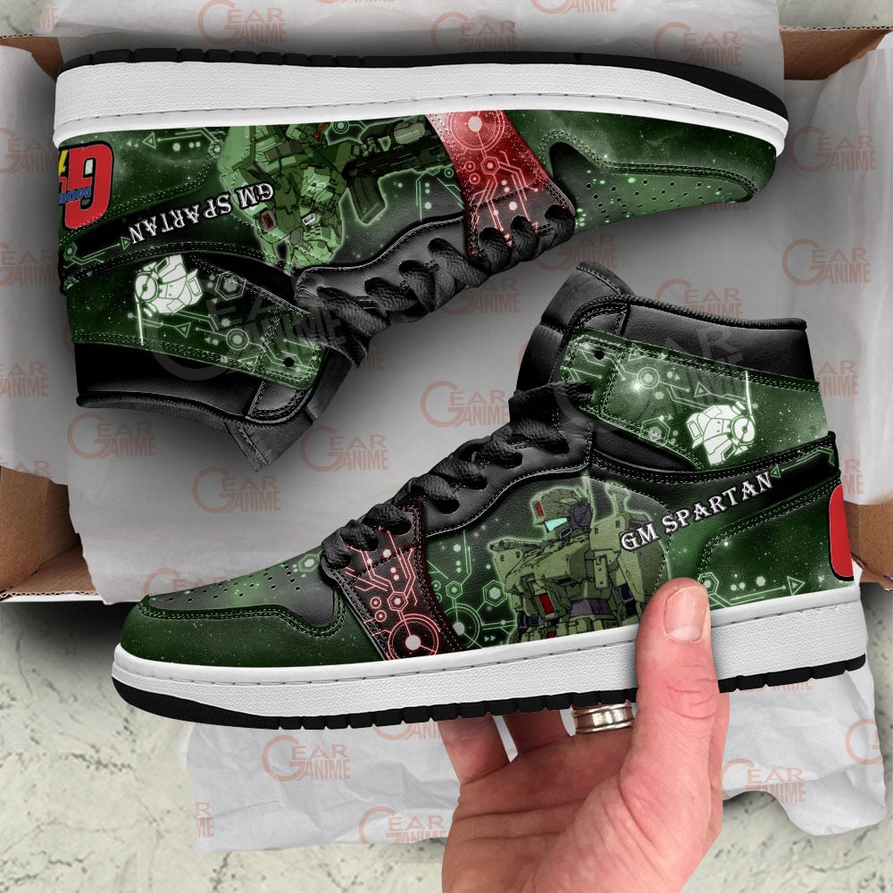 Mobile Suit Gundam GM Spartan Anime Shoes, Air Jordan Hightop