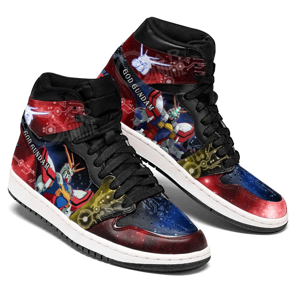 Mobile Suit Gundam God Gundam Anime Shoes, Air Jordan Hightop