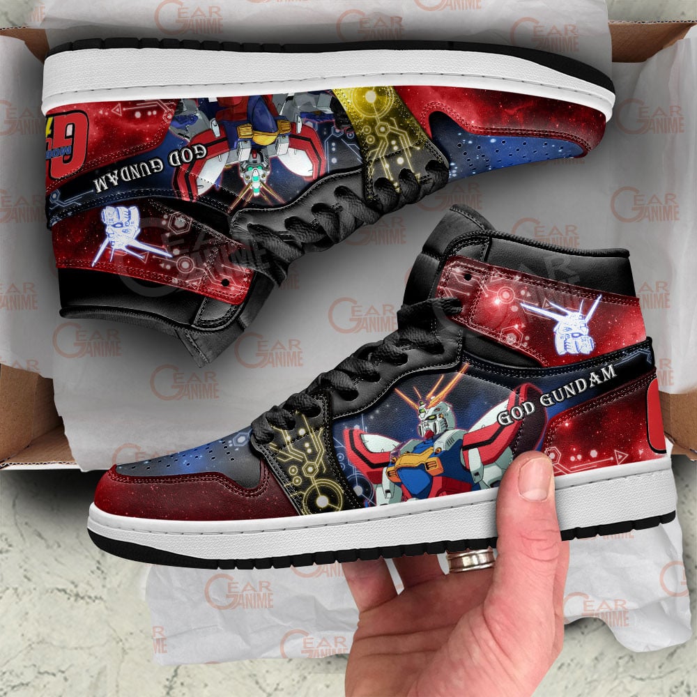 Mobile Suit Gundam God Gundam Anime Shoes, Air Jordan Hightop