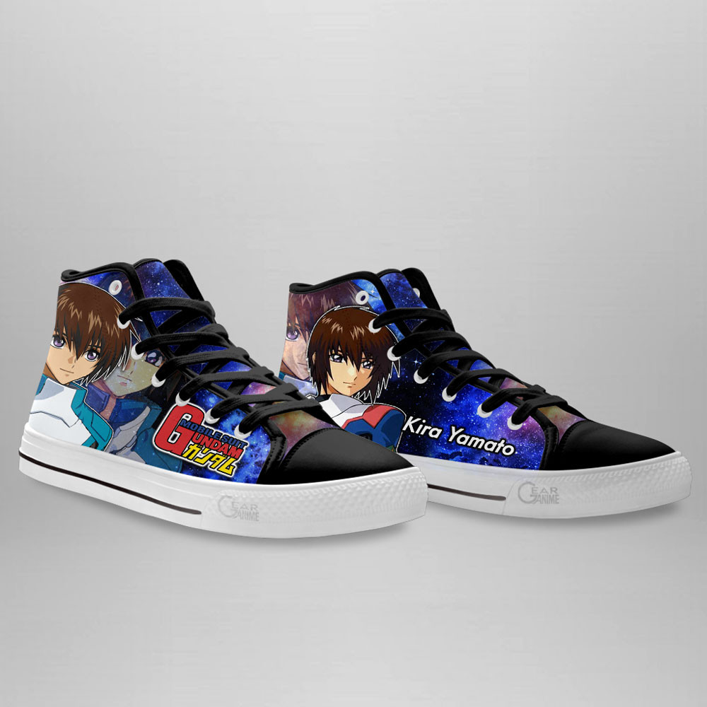 Mobile Suit Gundam Kira Yamato Anime Custom High Top Shoes