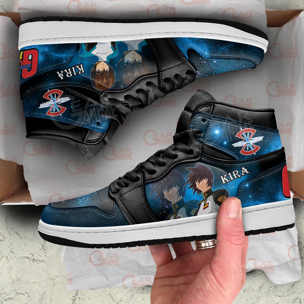 Mobile Suit Gundam Kira Yamato Anime Shoes, Air Jordan Hightop
