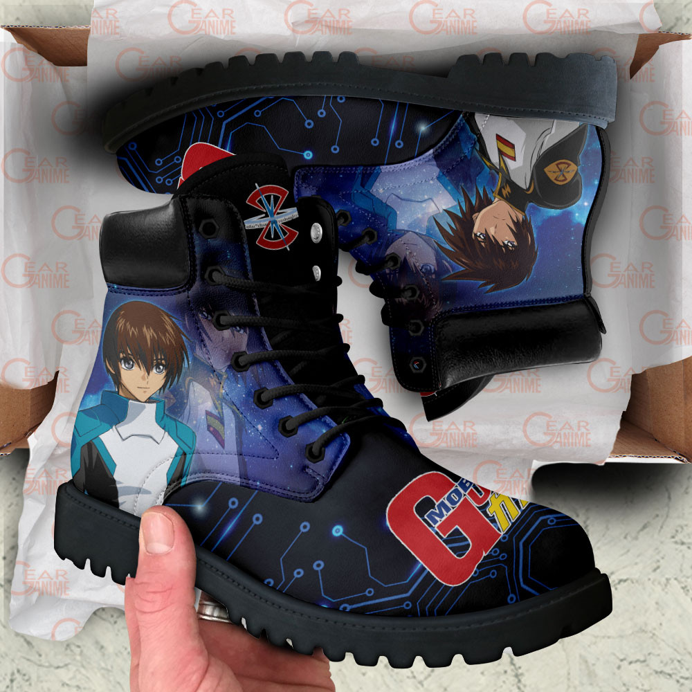 Mobile Suit Gundam Kira Yamato Boots Anime Custom Shoes