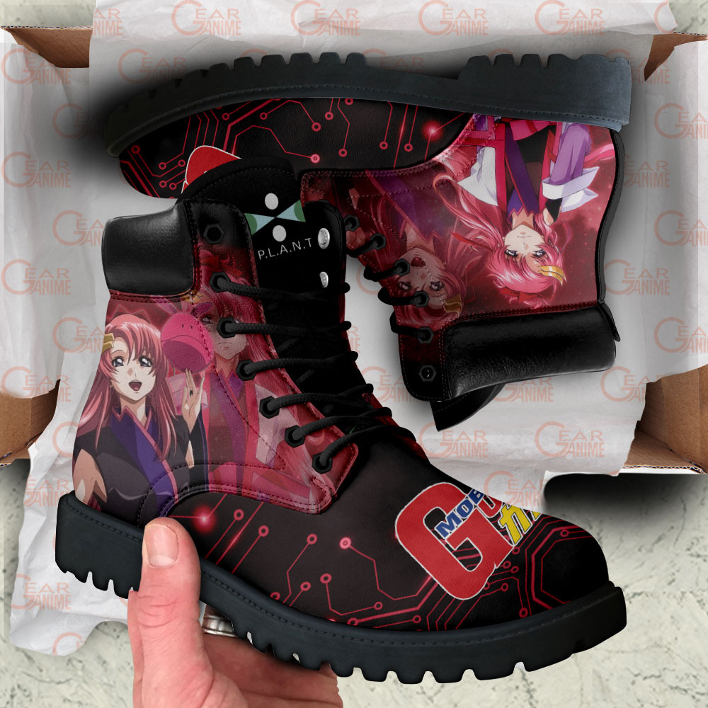 Mobile Suit Gundam Lacus Clyne Boots Anime Custom Shoes