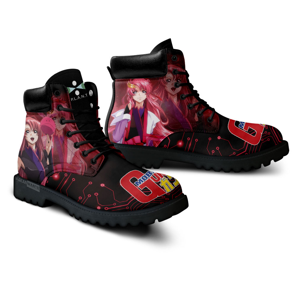 Mobile Suit Gundam Lacus Clyne Boots Anime Custom Shoes