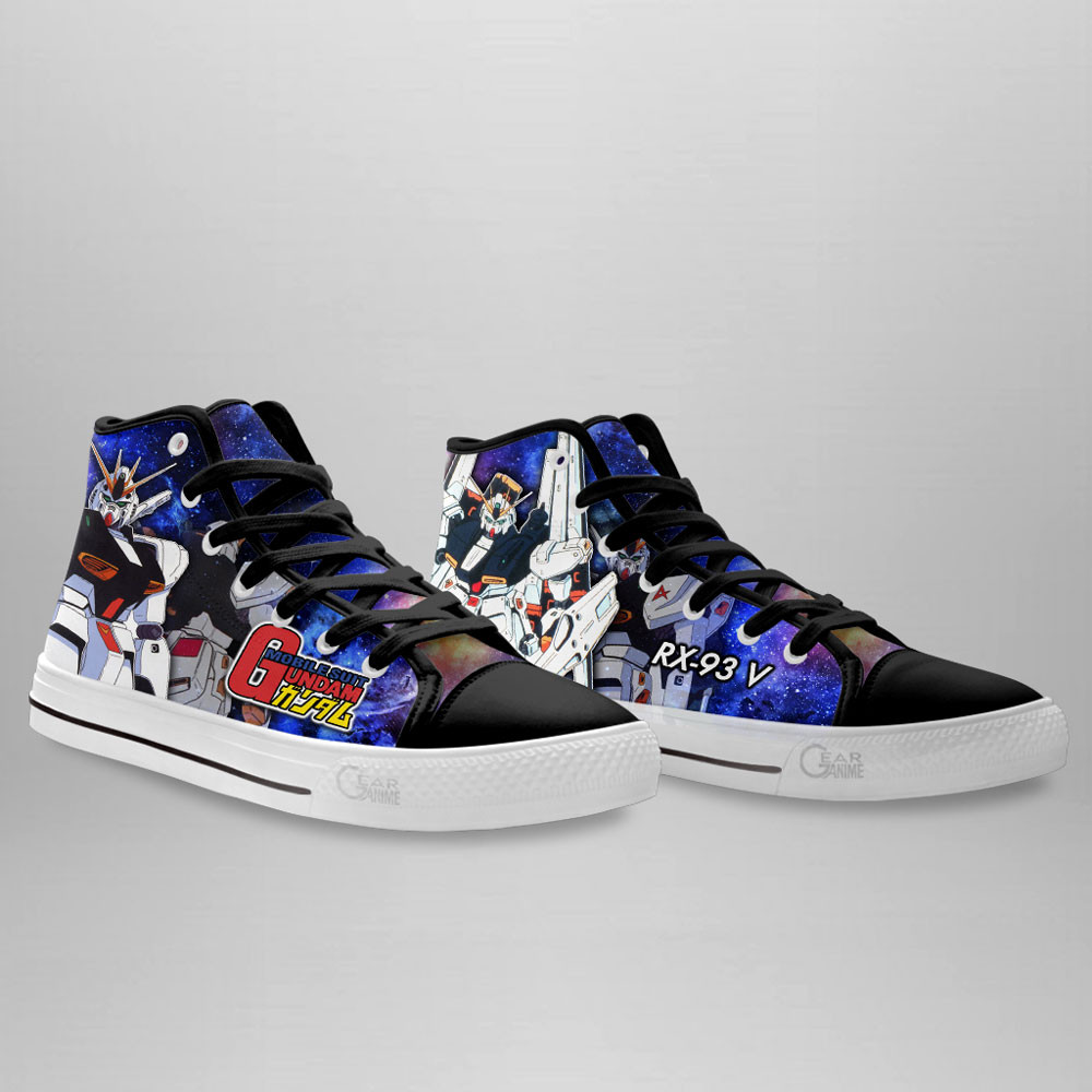 Mobile Suit Gundam Nu Gundam Anime Custom High Top Shoes