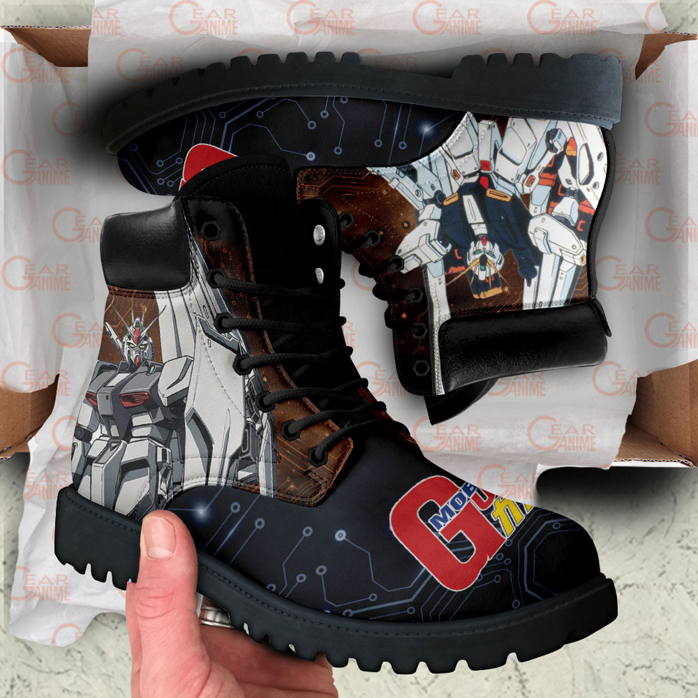 Mobile Suit Gundam Nu Gundam Boots Anime Custom Shoes