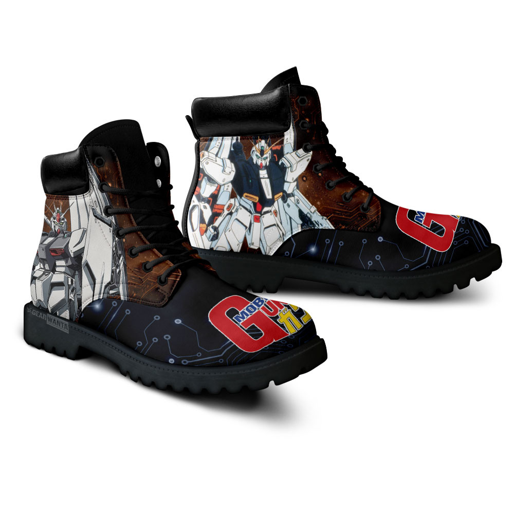 Mobile Suit Gundam Nu Gundam Boots Anime Custom Shoes