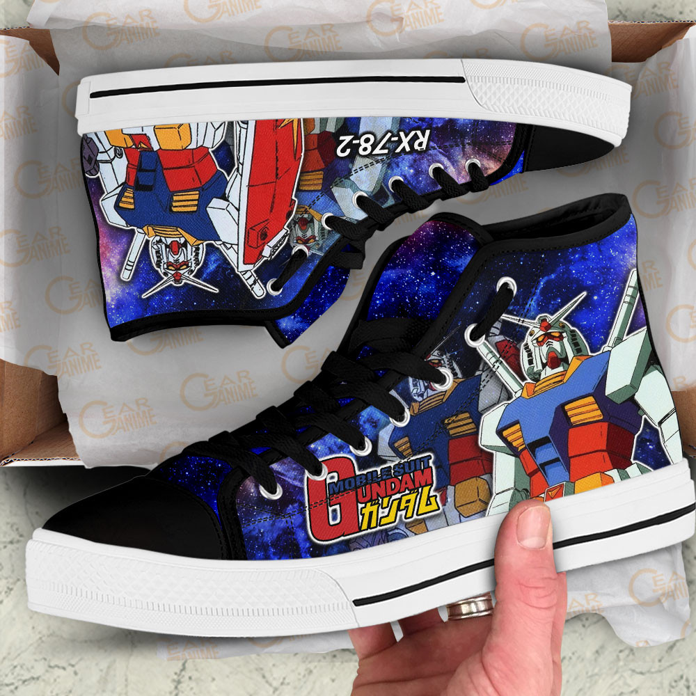 Mobile Suit Gundam RX-78-2 Gundam Anime Custom High Top Shoes