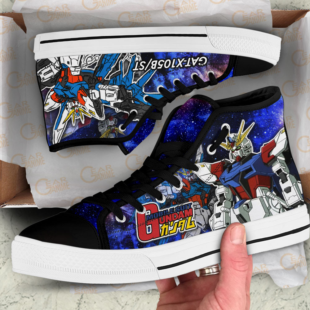 Mobile Suit Gundam Star Build Strike Gundam Anime Custom High Top Shoes