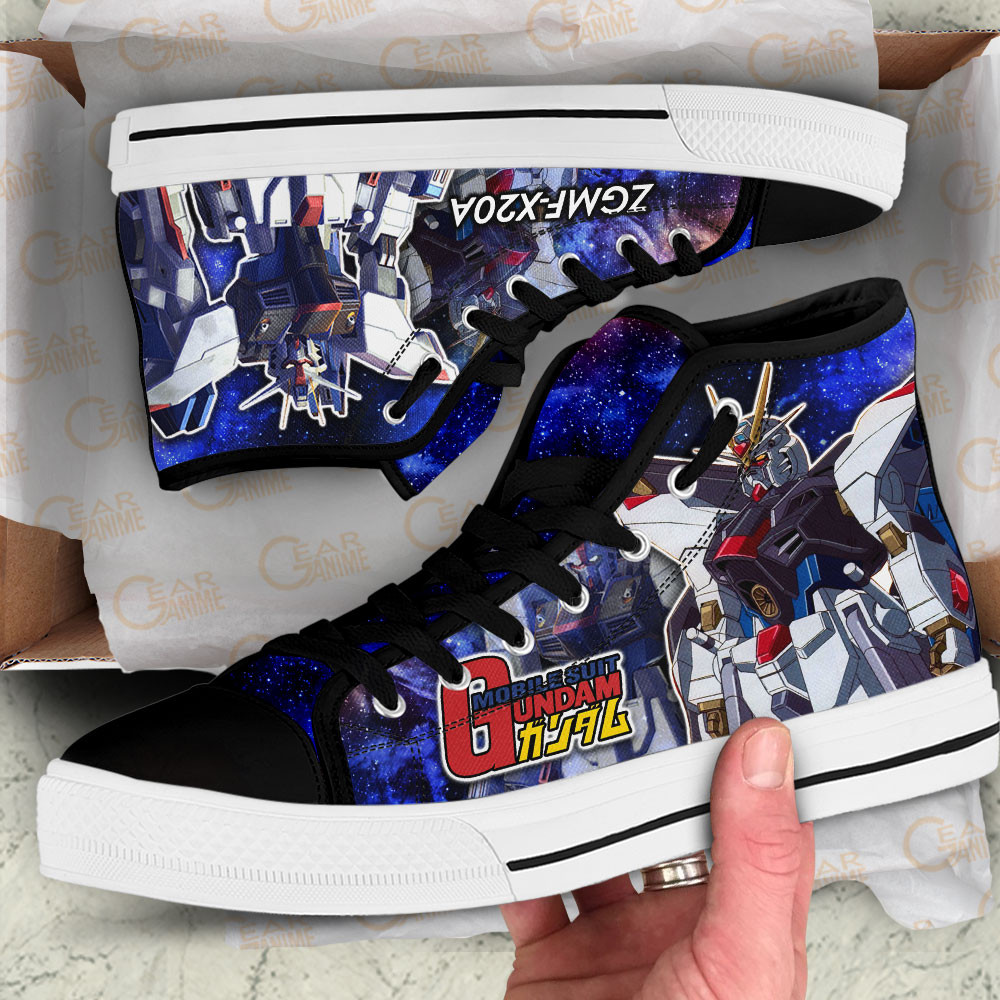 Mobile Suit Gundam Strike Freedom Gundam Anime Custom High Top Shoes