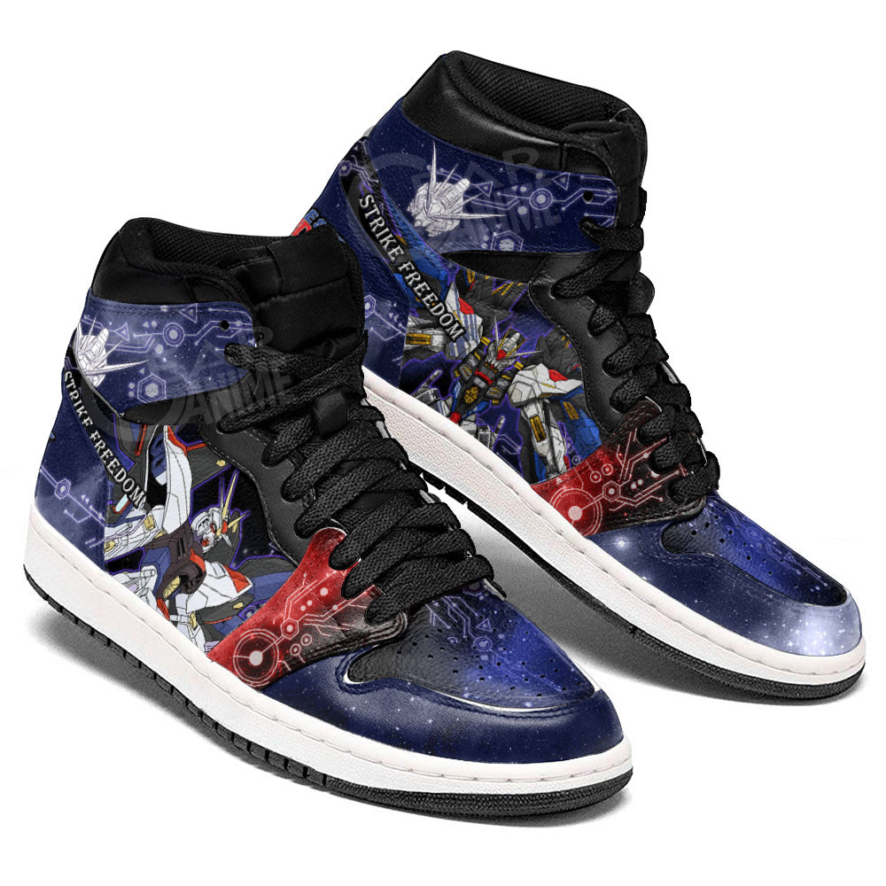 Mobile Suit Gundam Strike Freedom Gundam Anime Shoes, Air Jordan Hightop