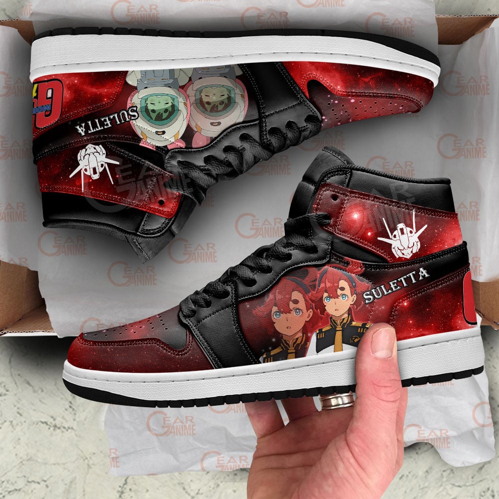 Mobile Suit Gundam Suletta Mercury Anime Shoes, Air Jordan Hightop
