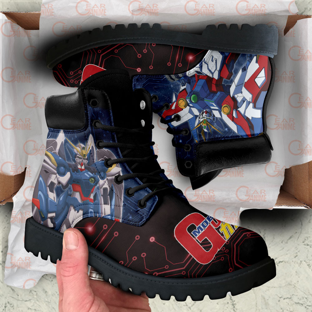 Mobile Suit Gundam Wing Gundam Zero Boots Anime Custom Shoes