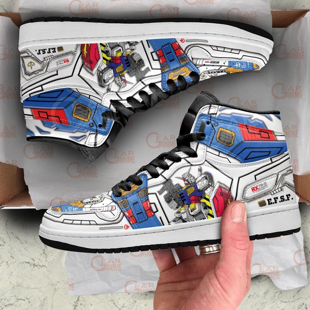 Mobile Suit RX-78-2 Gundam Anime Shoes, Air Jordan Hightop