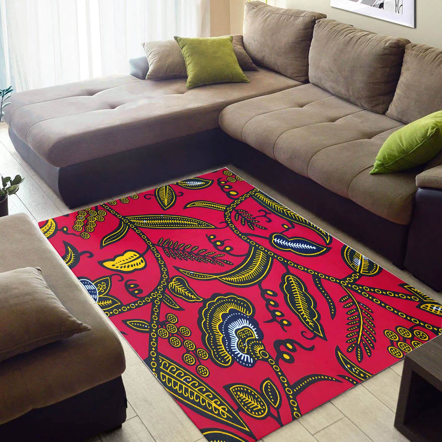 Modern African Abstract Black History Month Ethnic Seamless Pattern Design Floor House Rectangle Rug