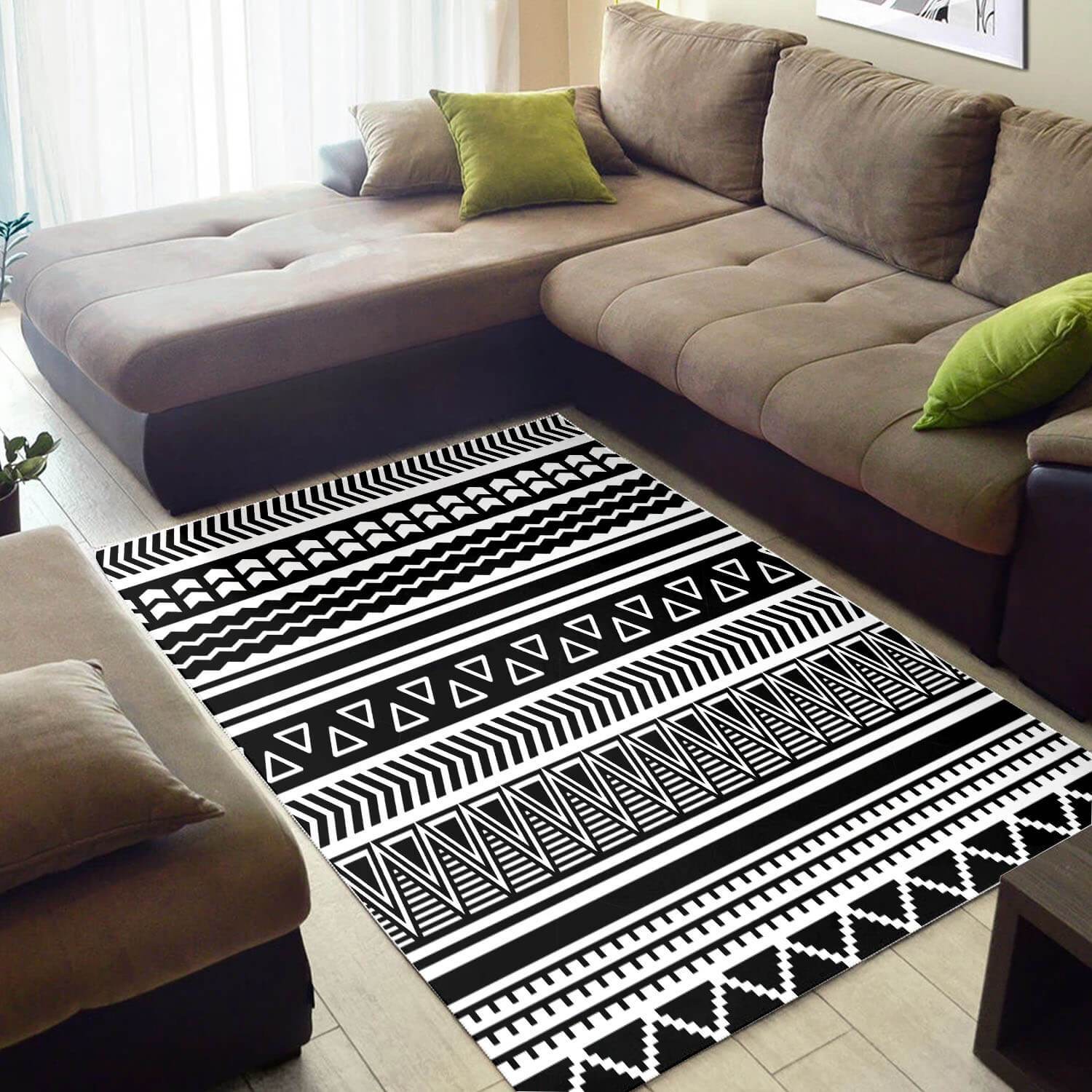 Modern African Amazing Black History Month Ethnic Seamless Pattern Large Carpet Living Room Rectangle Rug