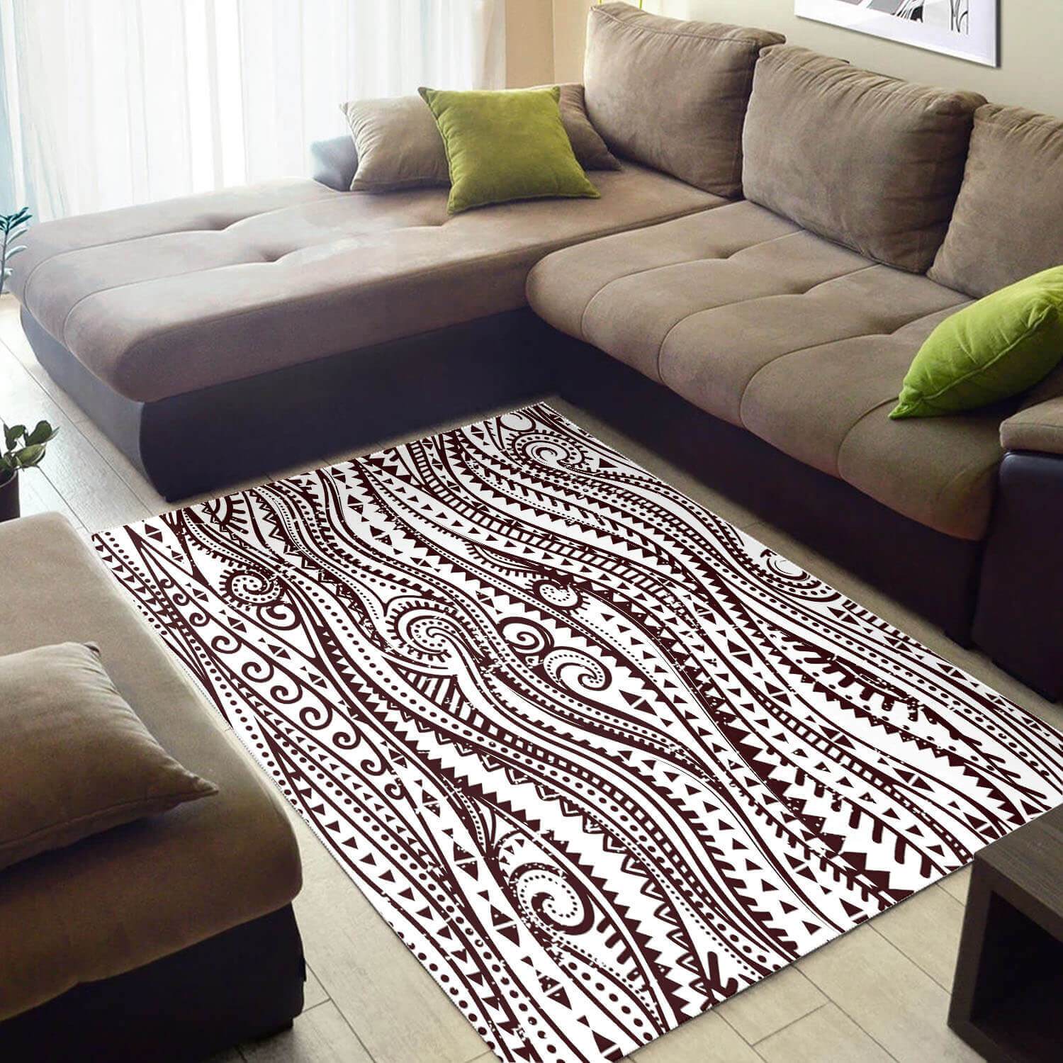 Modern African American Holiday Inspired Afrocentric Pattern Art Style Area Room Rectangle Rug