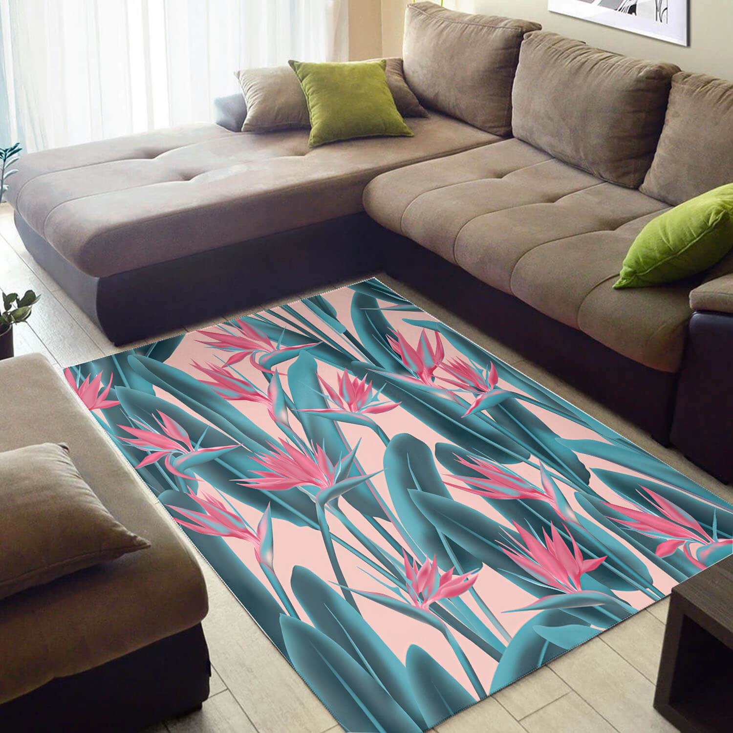 Modern African Awesome Black History Month Afrocentric Art Style Floor Themed Home Rectangle Rug