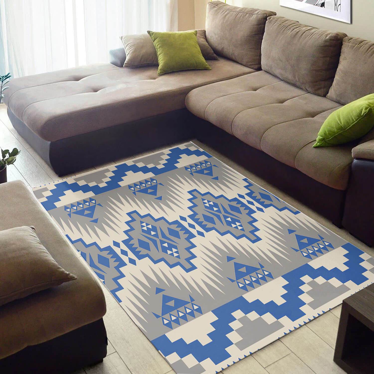 Modern African Graphic American Black Art Seamless Pattern Large Carpet Inspired Home Rectangle Rug