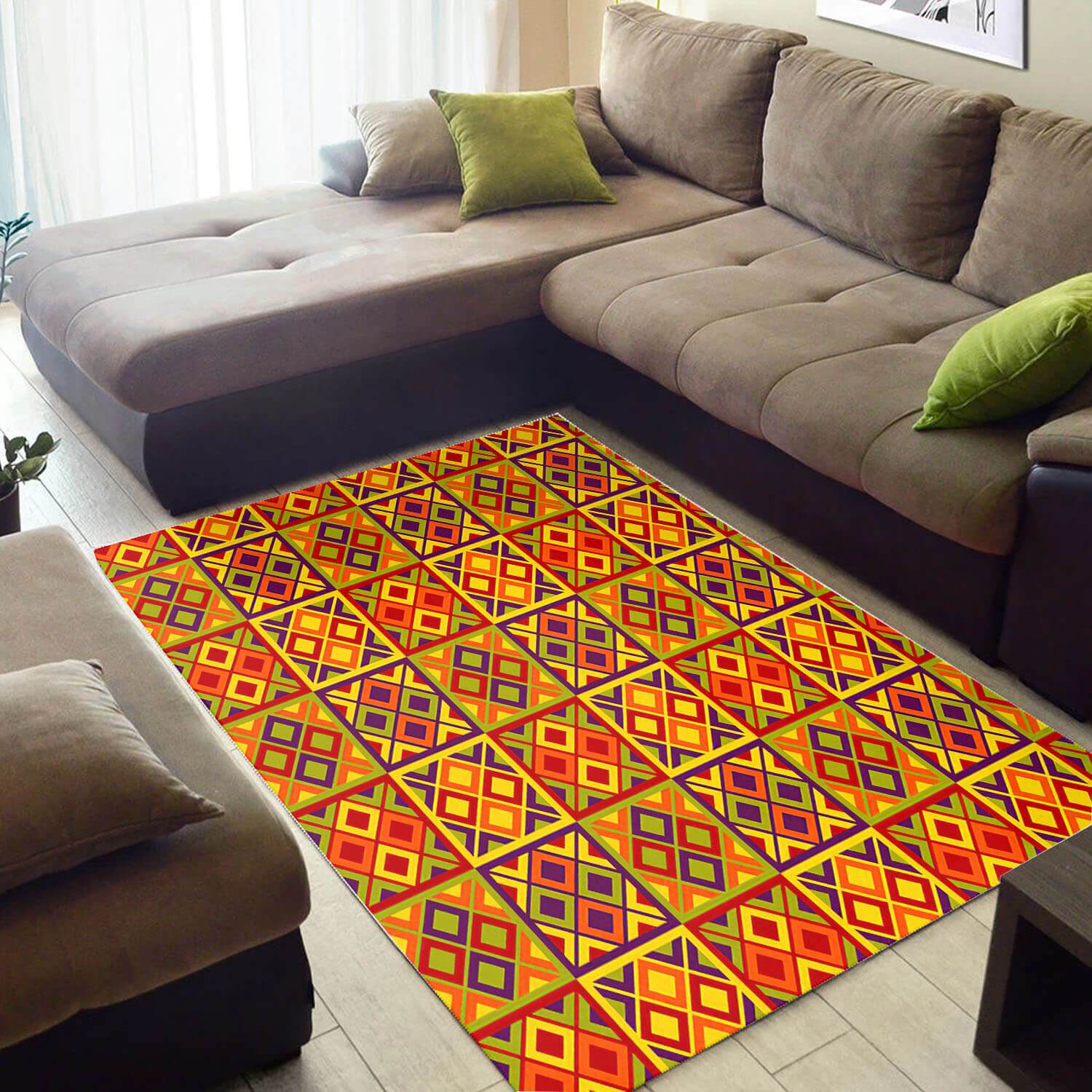 Modern African Style Awesome Black History Month Seamless Pattern Themed Room Rectangle Rug