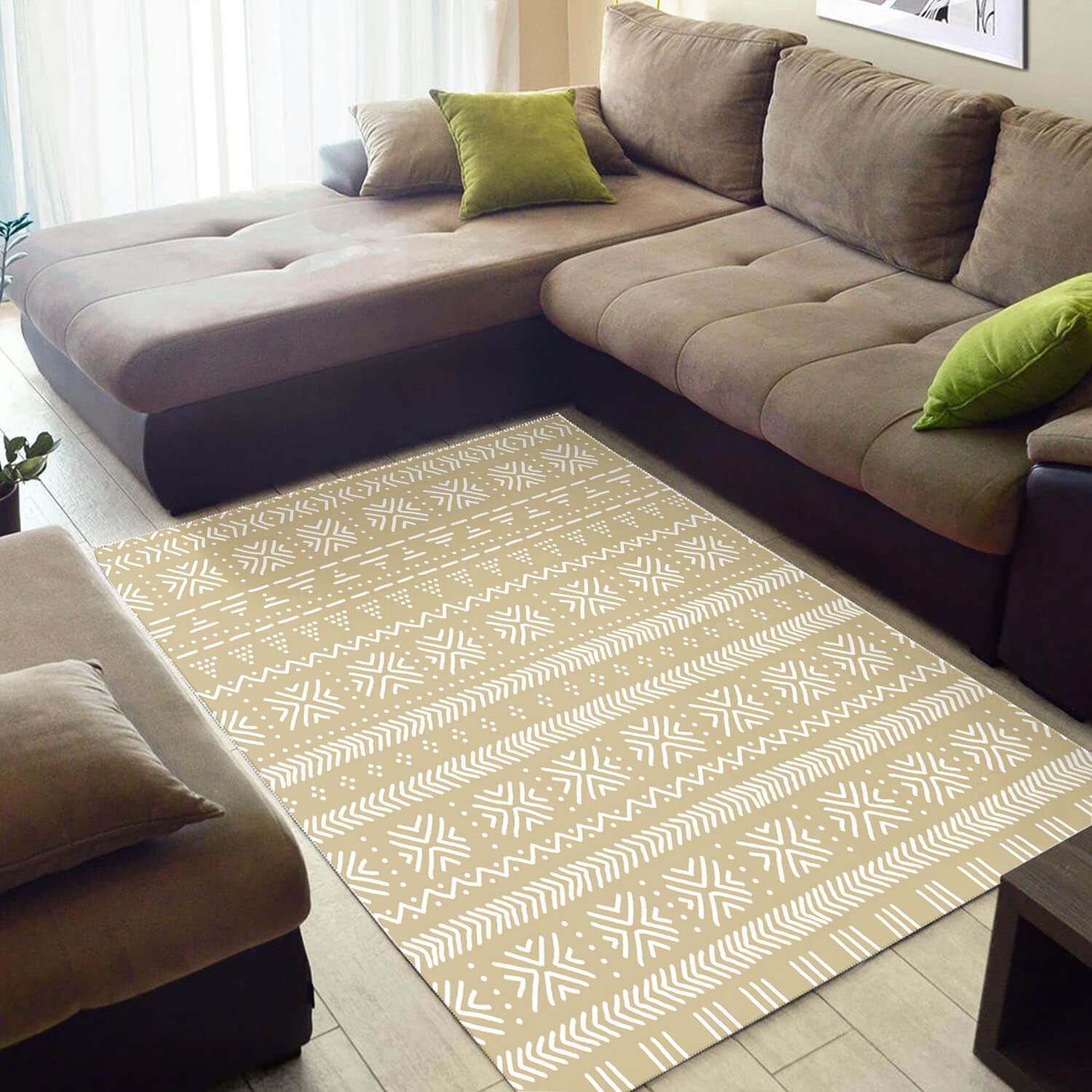 Modern African Style Cute Black History Month Afrocentric Pattern Art Design Floor Carpet Themed Home Rectangle Rug
