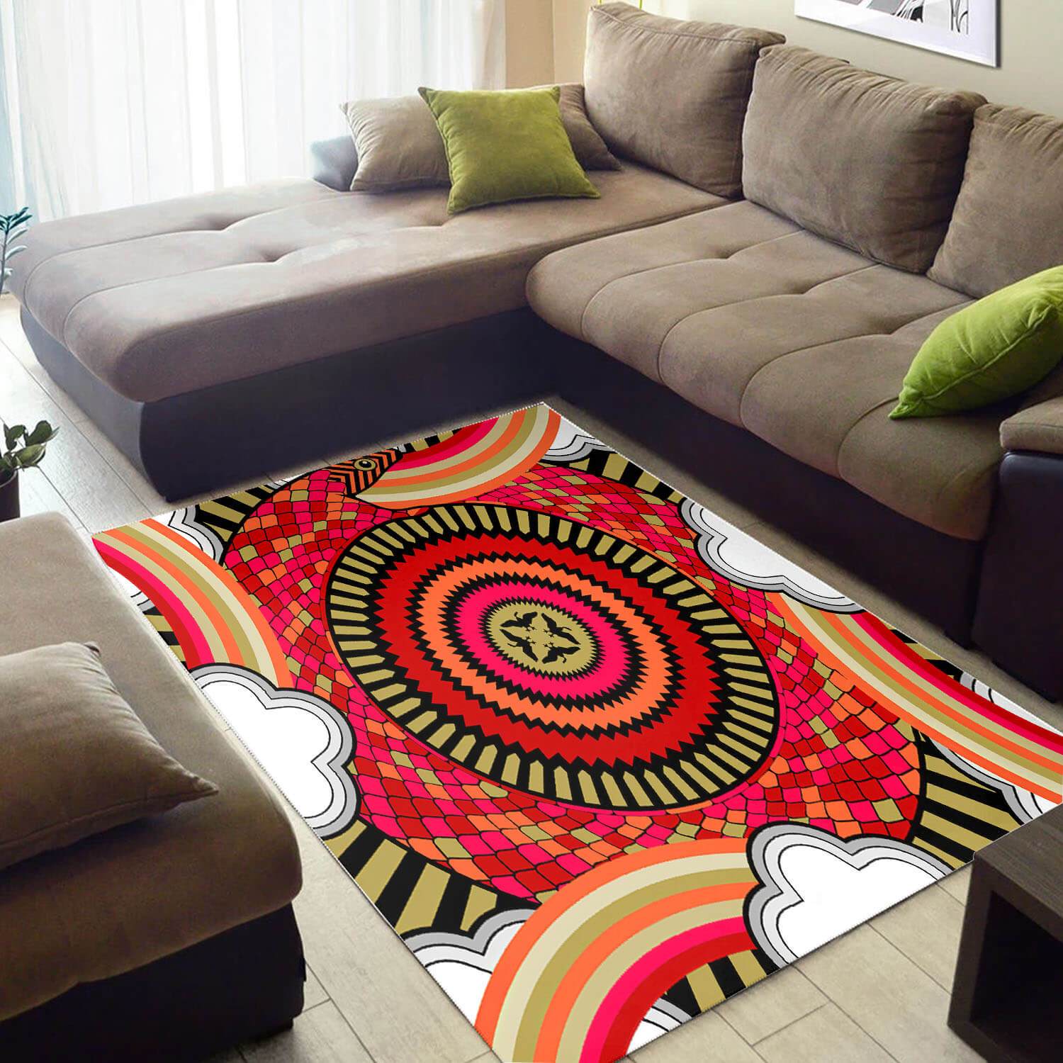 Modern African Style Holiday American Ethnic Seamless Pattern Design Floor Carpet Living Room Rectangle Rug