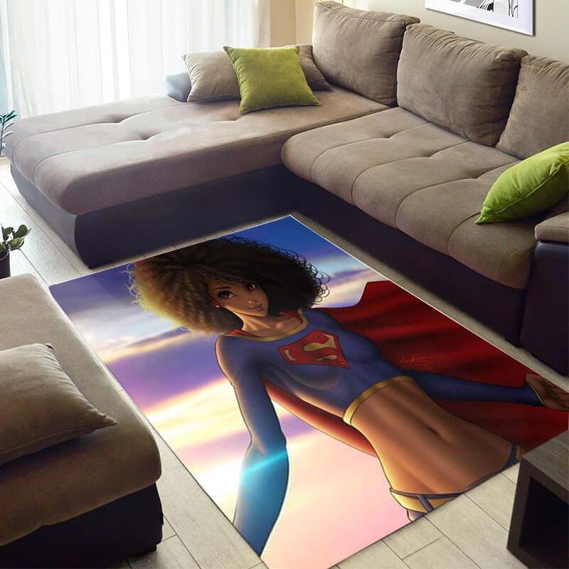Modern African Style Pretty Inspired Lady Large Room Rectangle Rug