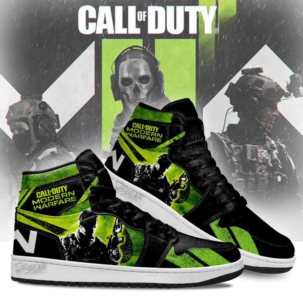 Modern Warefare Call Of Duty JD Sneakers Shoes For Fans Sneakers, Air Jordan Hightop