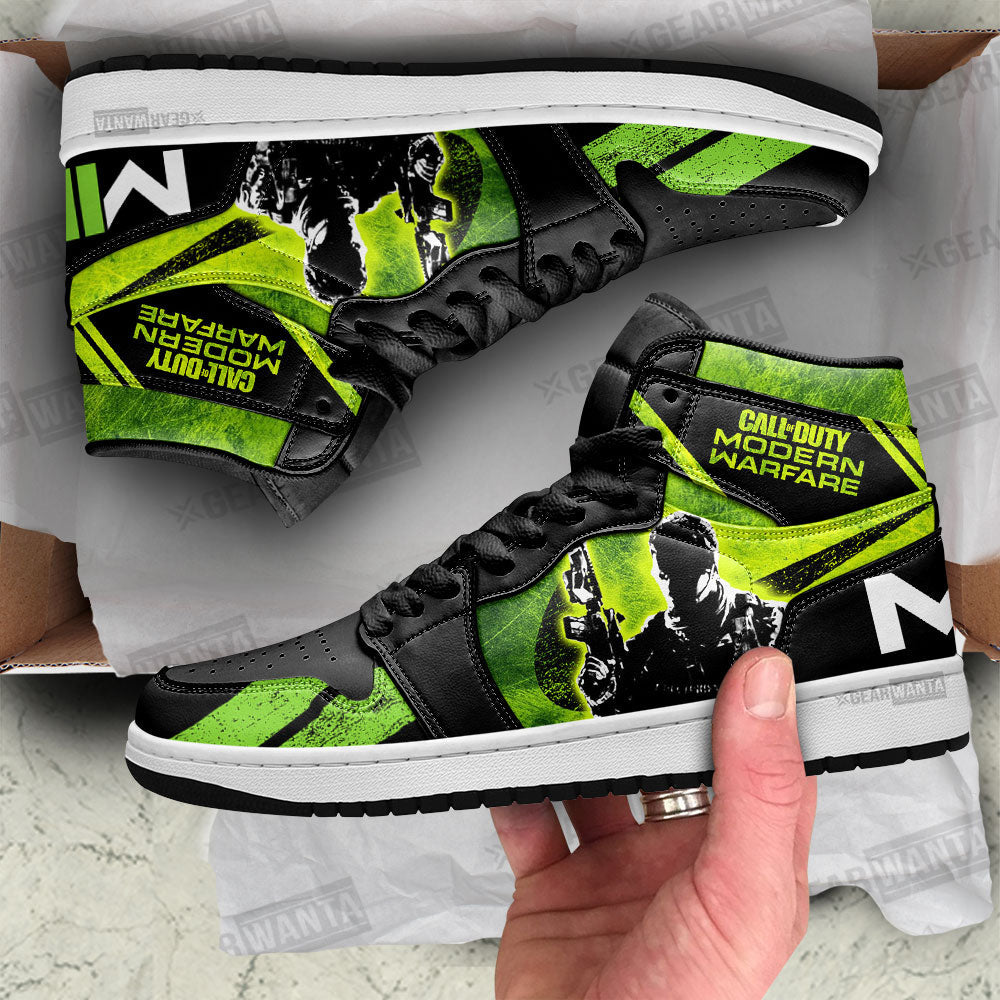 Modern Warefare Call Of Duty JD Sneakers Shoes For Fans Sneakers, Air Jordan Hightop