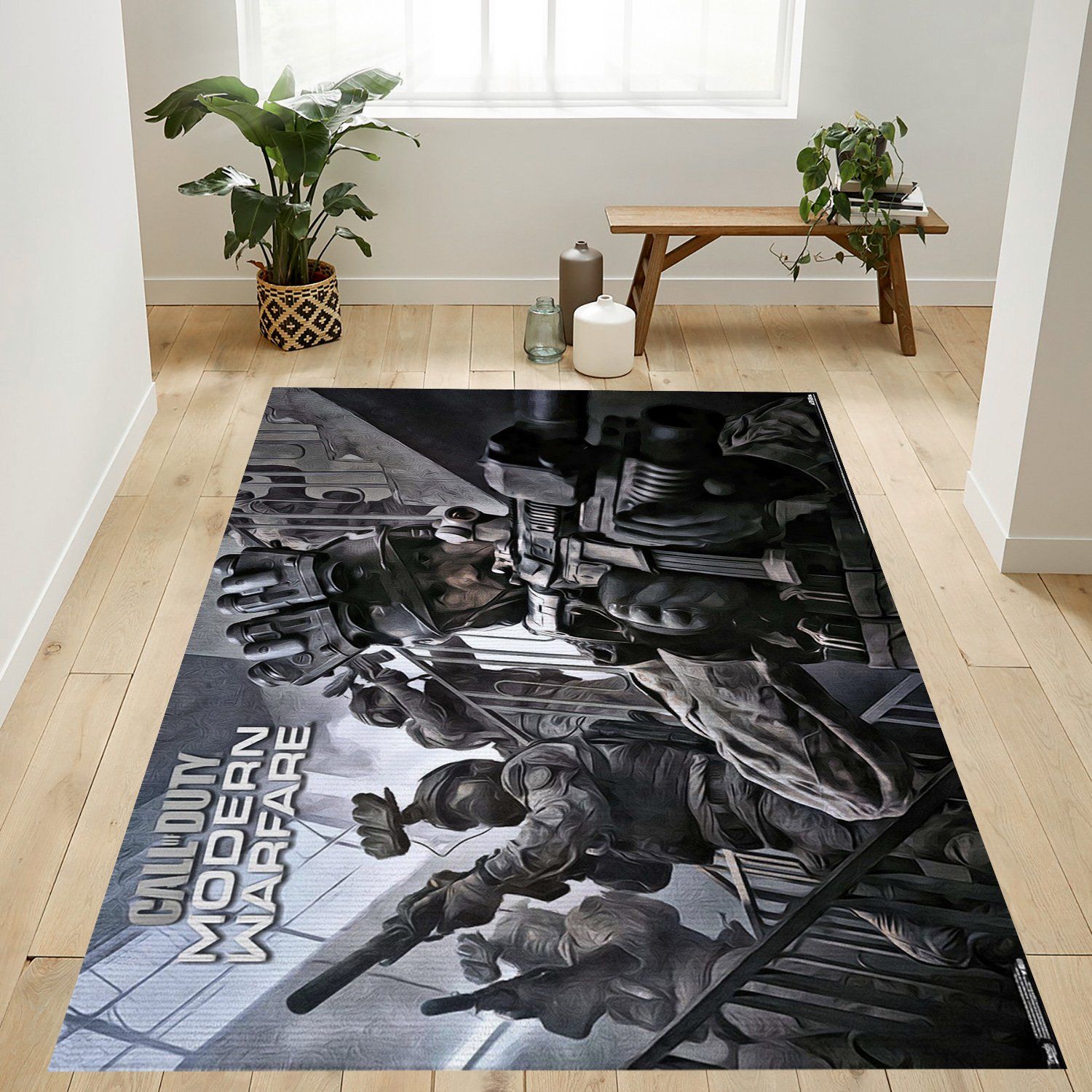 Modern Warfare Co Op Rectangle Rug – Custom Size And Printing