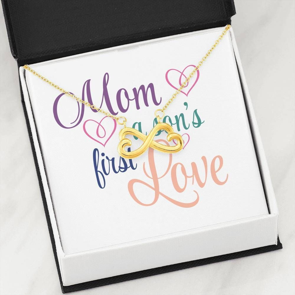 Mom A Son’s First Love Infinity Heart Necklace Gift For Mom