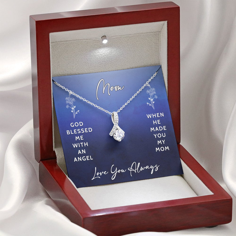 Mom God Blessed Me With You – Alluring Beauty Necklace