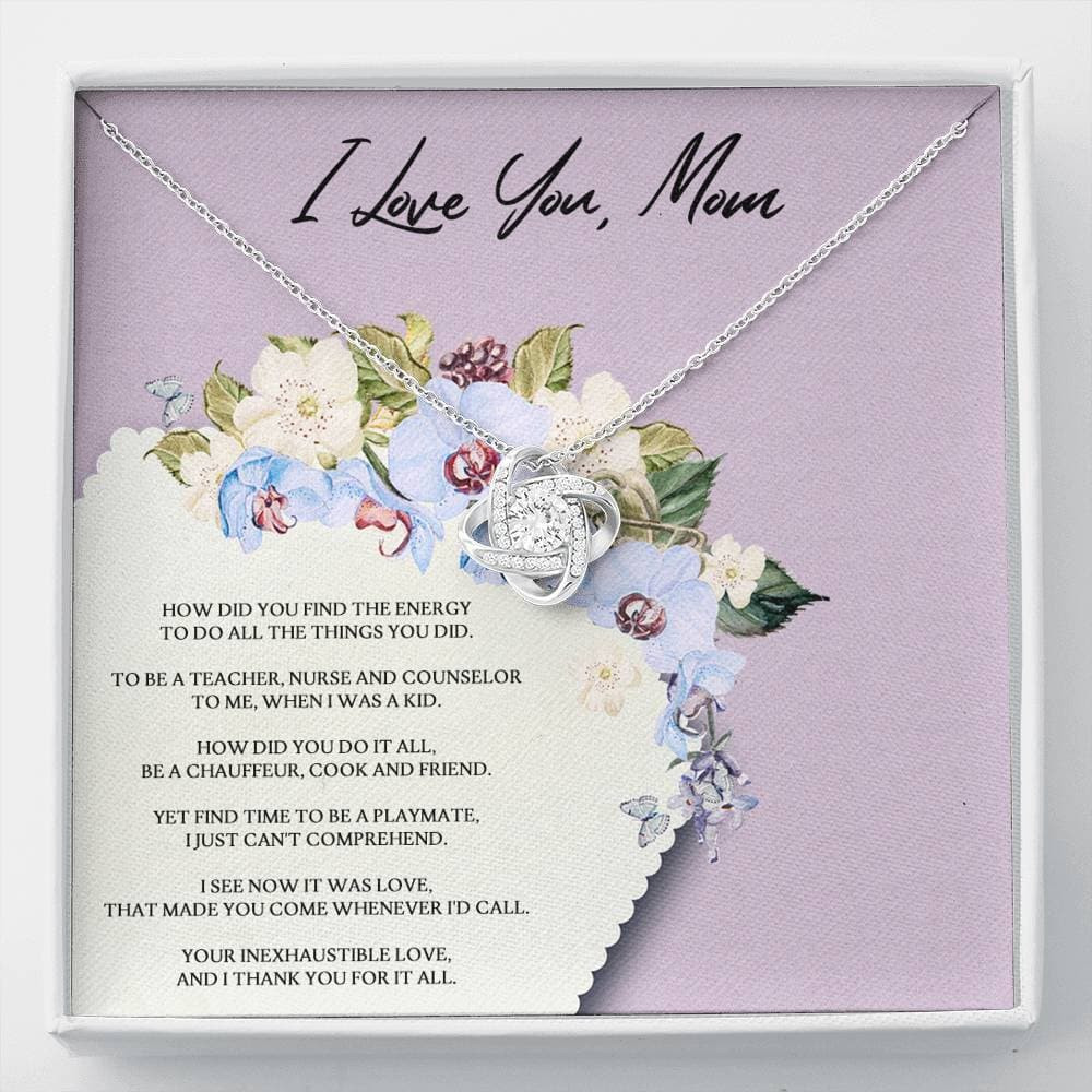 Mom How Did You Do It? Love Knot Necklace