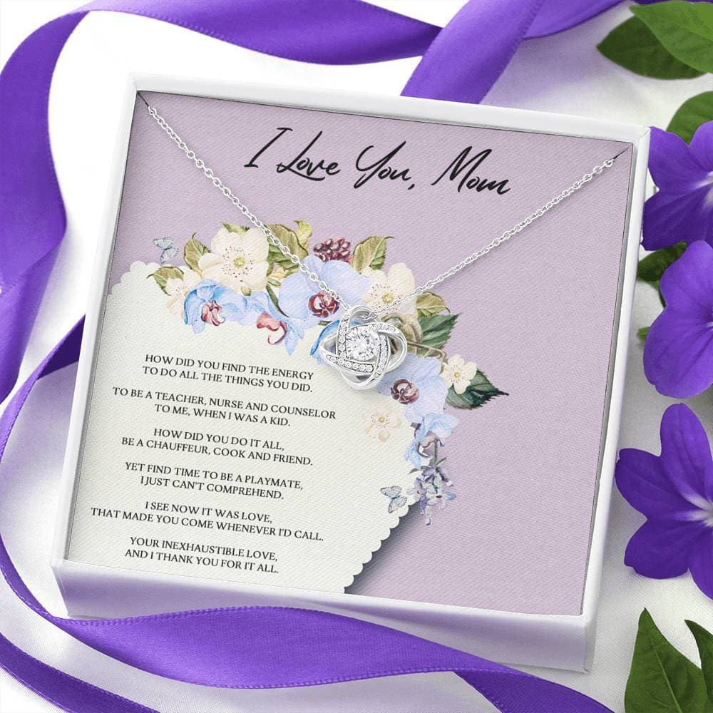 Mom How Did You Do It? Love Knot Necklace