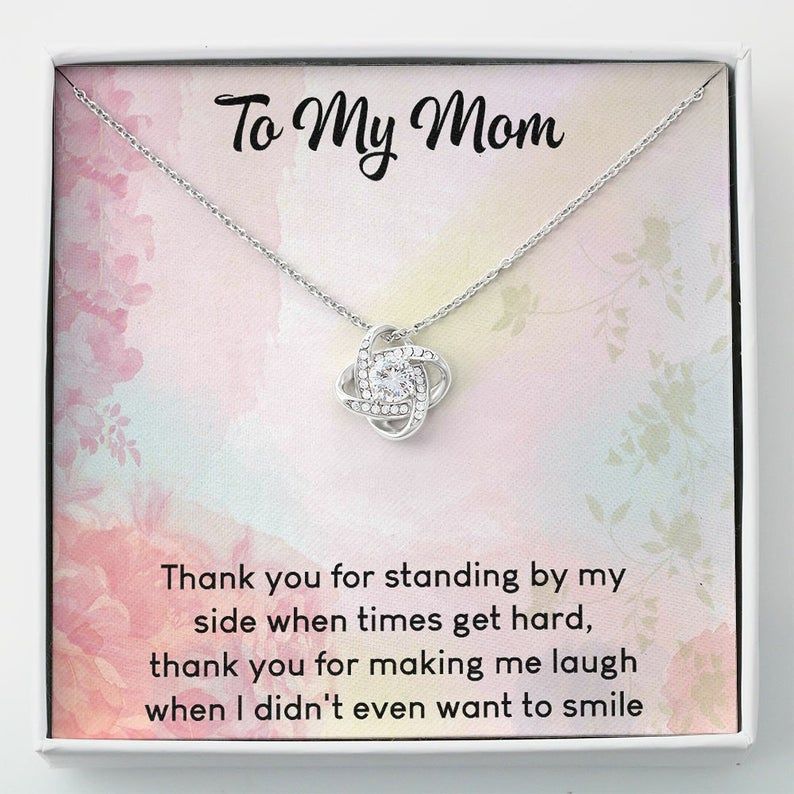 Mom Necklace  – To My Mom – Love Knot Necklace – The Necklace Gifts For Mom