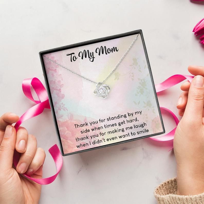 Mom Necklace  – To My Mom – Love Knot Necklace – The Necklace Gifts For Mom